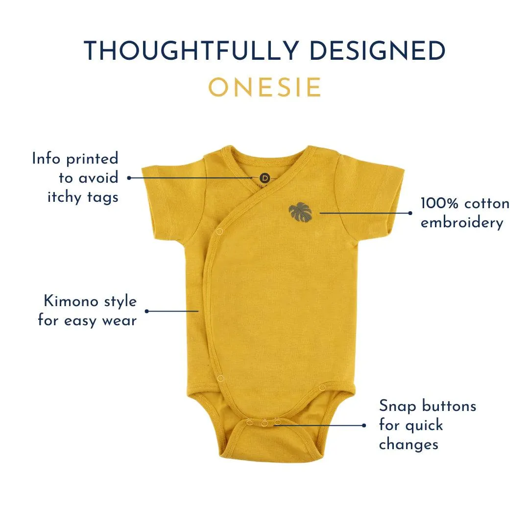 Organic Ribbed Cotton Onesie