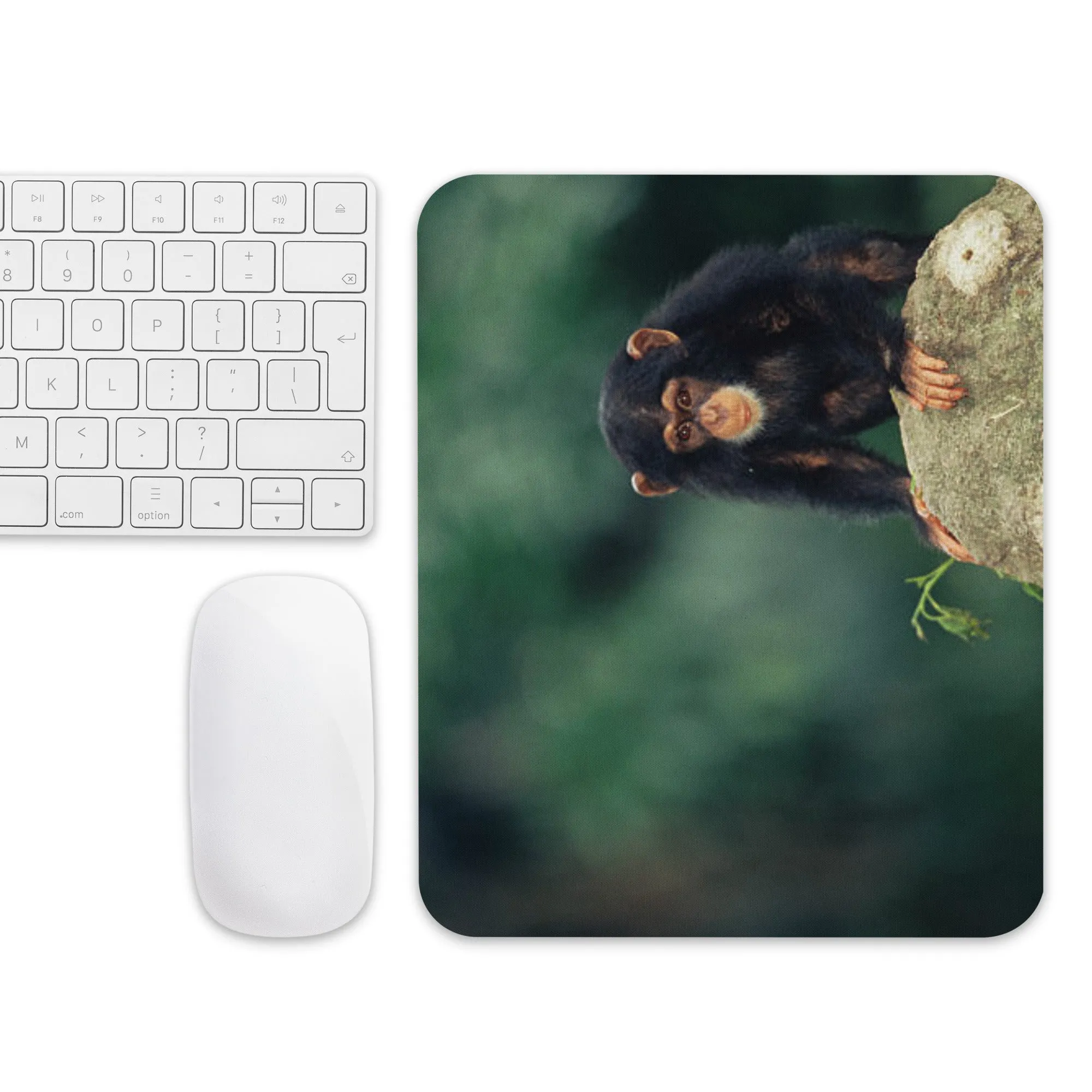 Padded Non-Slip Mousepad - Baby Chimp
