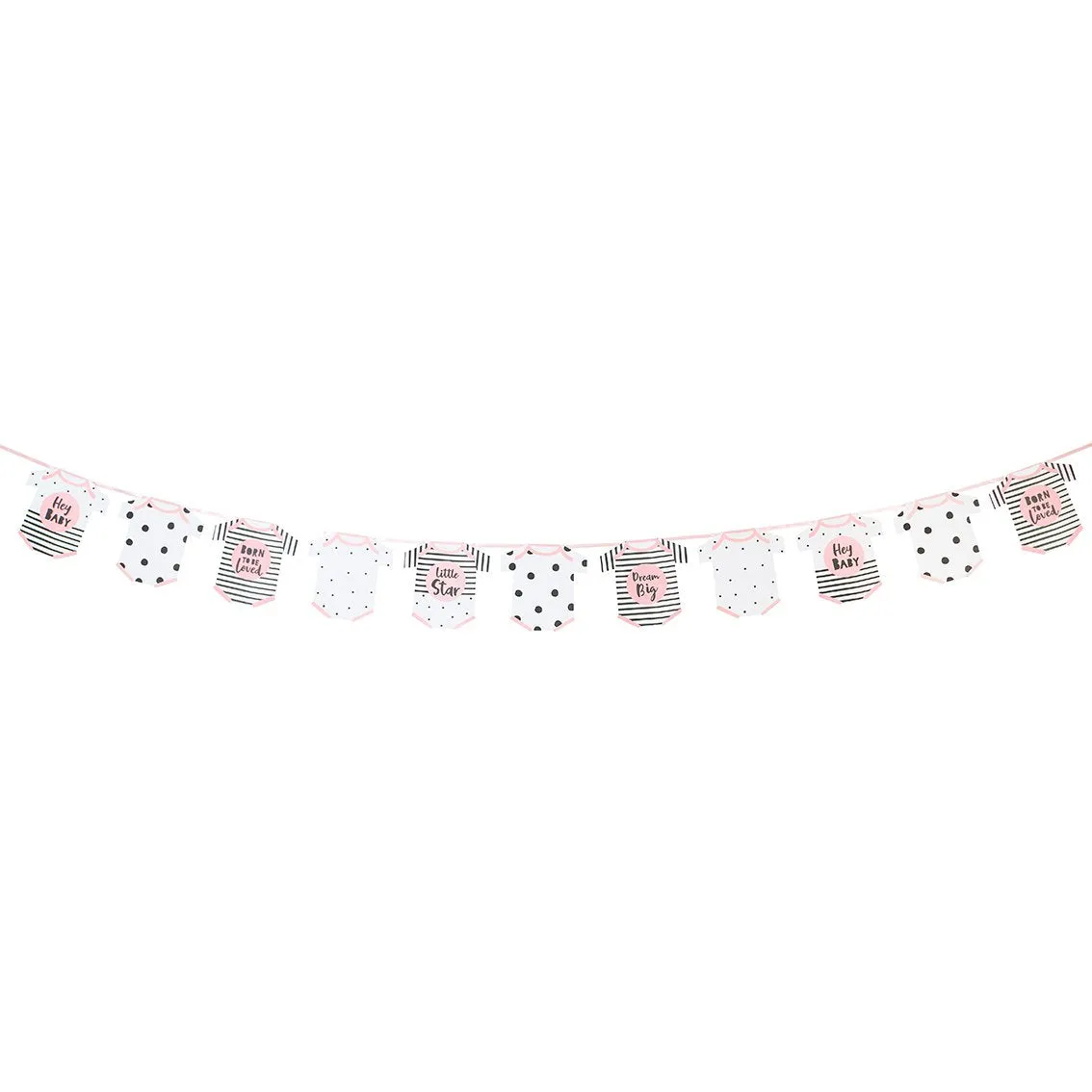 Pink Baby Romper Shaped Garland