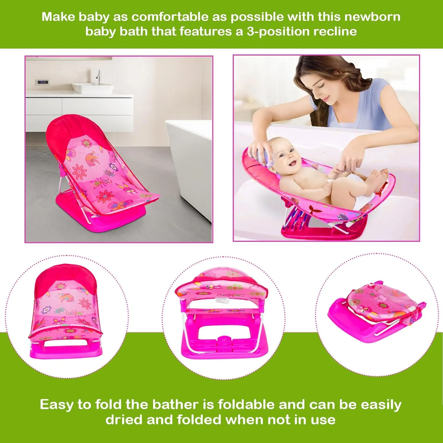 Safe-O-Kid® Baby Bather-Pink