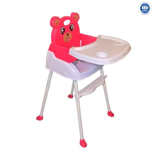 Safe-O-Kid- Feeding High Chair, Weight Up to 15 Kgs-Red