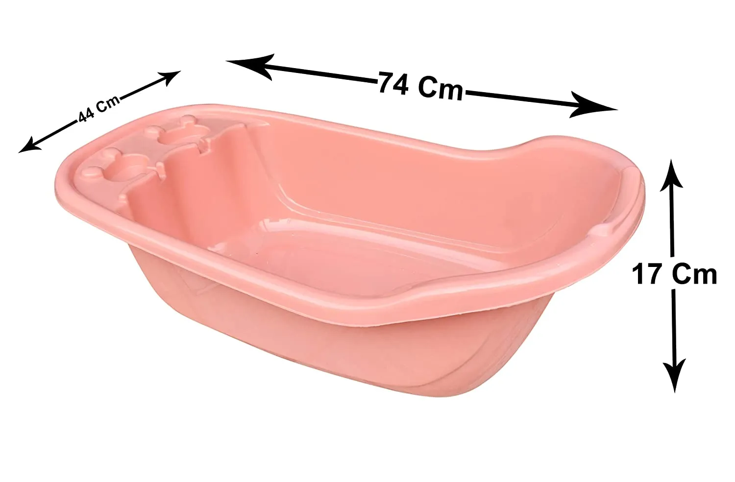 THE LITTLE LOOKERS Smart Clean Big Size Bath Tub for Baby with Anti Slip/Baby Bath Tub for Newborn/Infants Portable Baby Bath Tub for 0-2 Years Old Baby