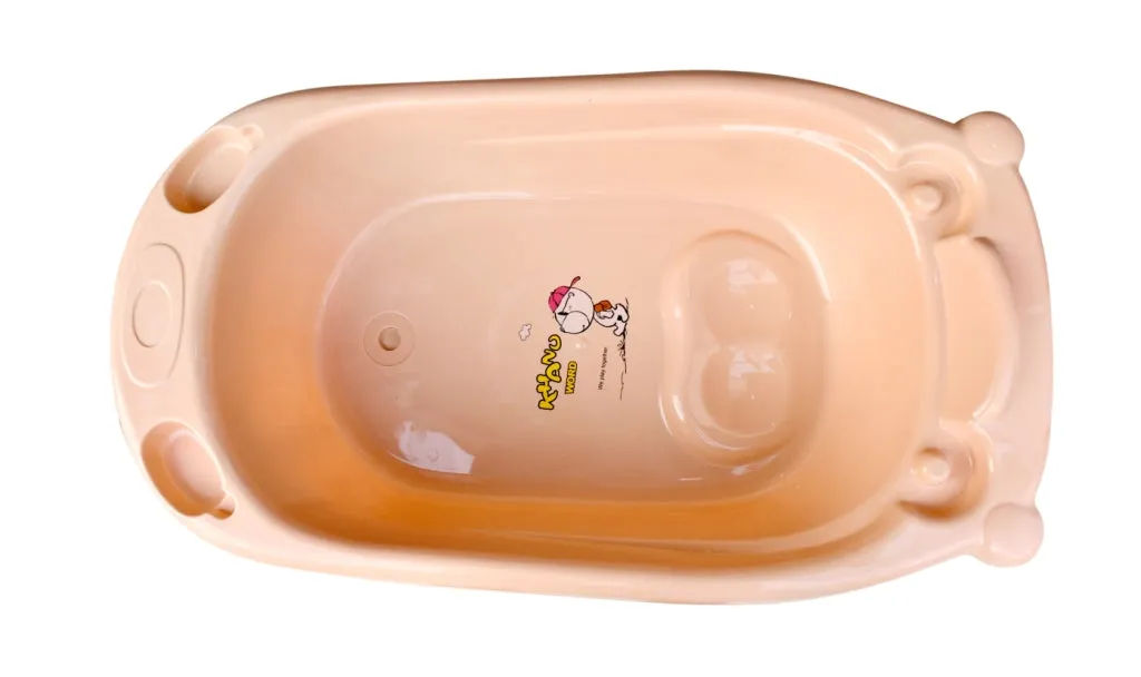 The Little Lookers Smart Clean Big Size Bath Tub for Baby with Anti Slip/Baby Bath Tub for Newborn/Infants Portable Baby Bath Tub for 0-2 Years Old Baby