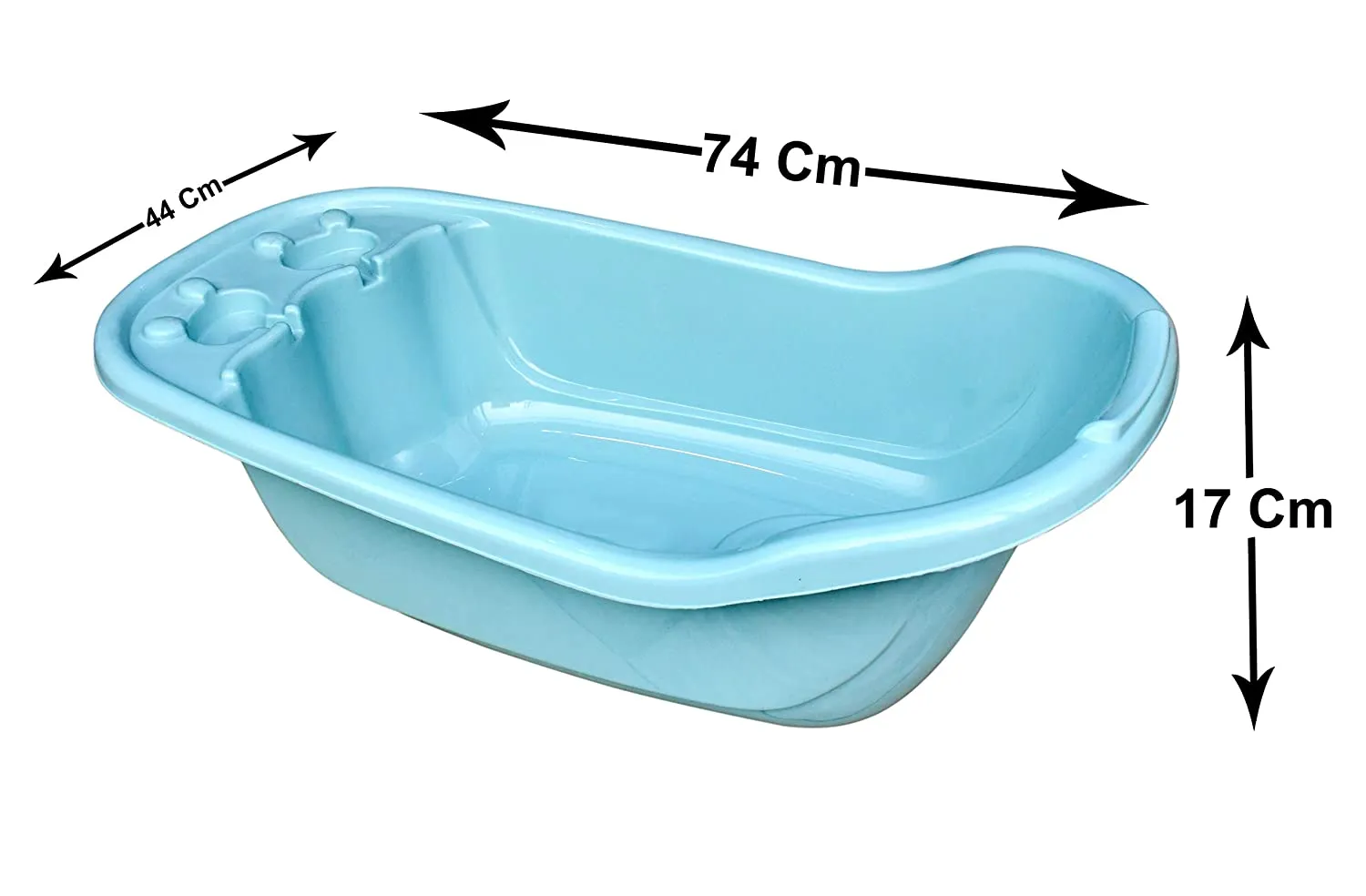 THE LITTLE LOOKERS Smart Clean Big Size Bath Tub for Baby with Anti Slip/Baby Bath Tub for Newborn/Infants Portable Baby Bath Tub for 0-2 Years Old Baby