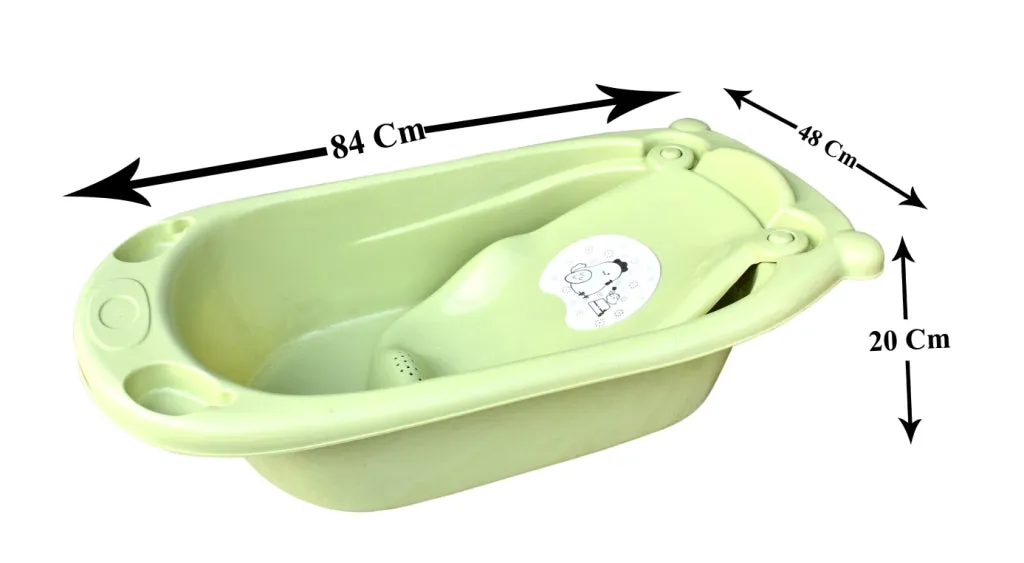 The Little Lookers Smart Clean Big Size Bath Tub for Baby with Anti Slip/Baby Bath Tub for Newborn/Infants Portable Baby Bath Tub for 0-2 Years Old Baby