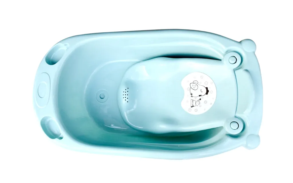 The Little Lookers Smart Clean Big Size Bath Tub for Baby with Anti Slip/Baby Bath Tub for Newborn/Infants Portable Baby Bath Tub for 0-2 Years Old Baby