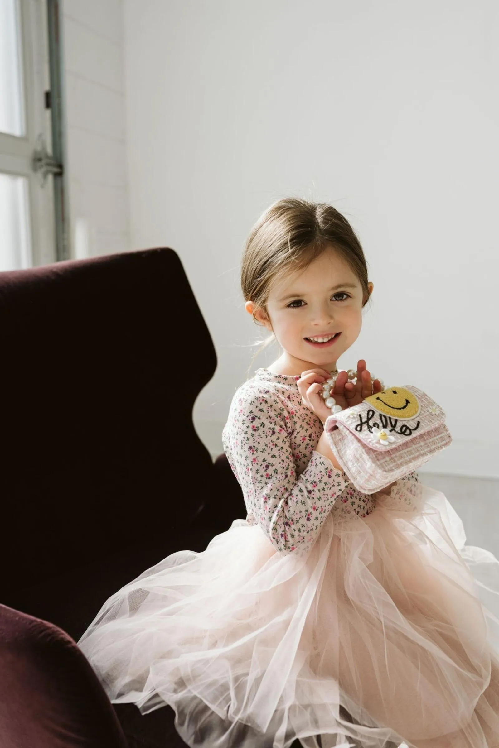 Tutu Dress | Long Sleeve Poppy Print | Petite Hailey