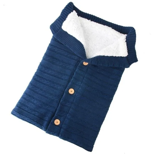 Winter Crocheted Baby Sleep Sac