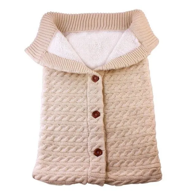 Winter Crocheted Baby Sleep Sac