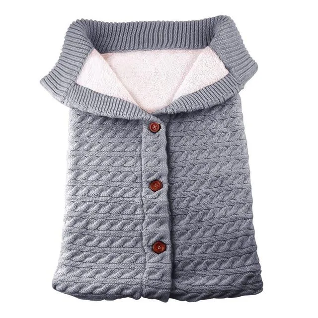 Winter Crocheted Baby Sleep Sac