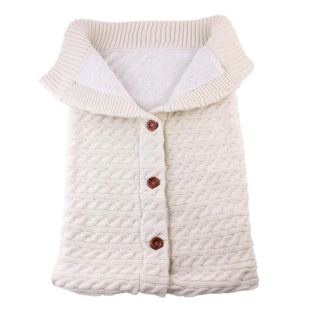 Winter Crocheted Baby Sleep Sac