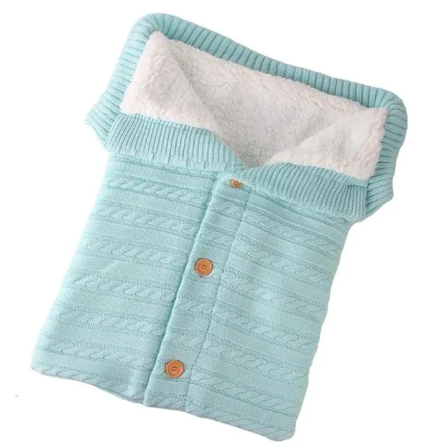 Winter Crocheted Baby Sleep Sac