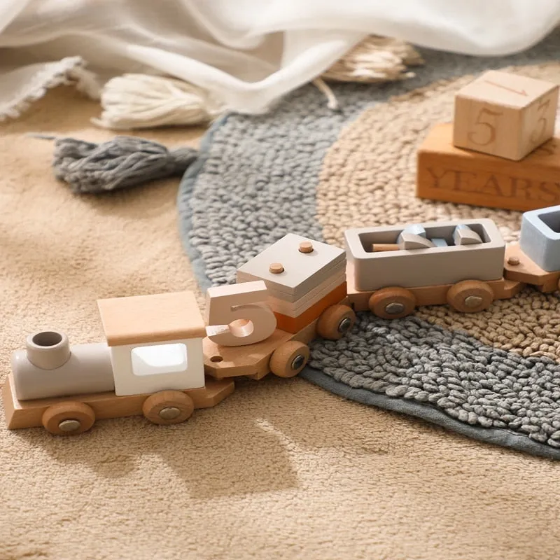 Wooden Train Toy  - Montessori Toys