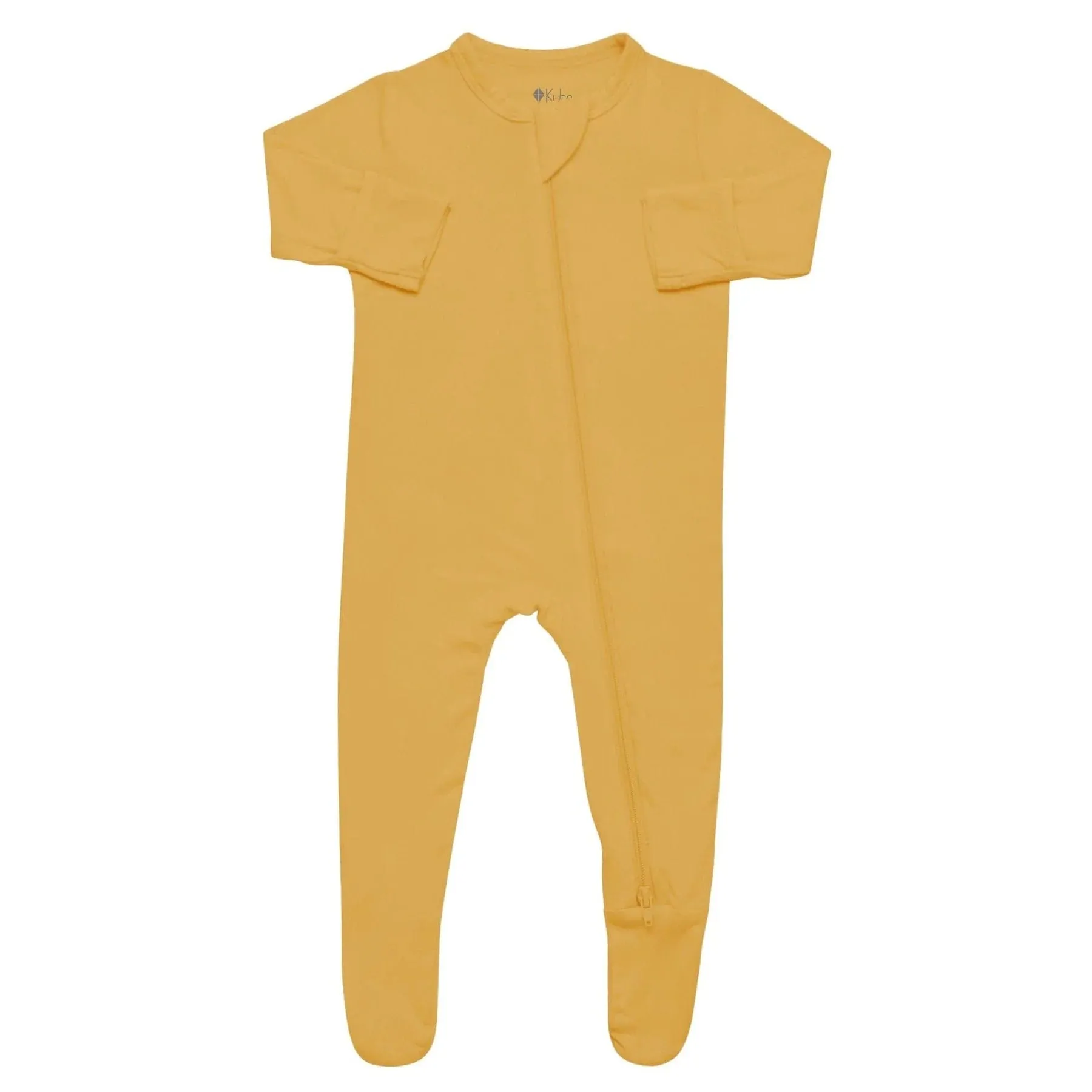 Zippered Footie in Marigold