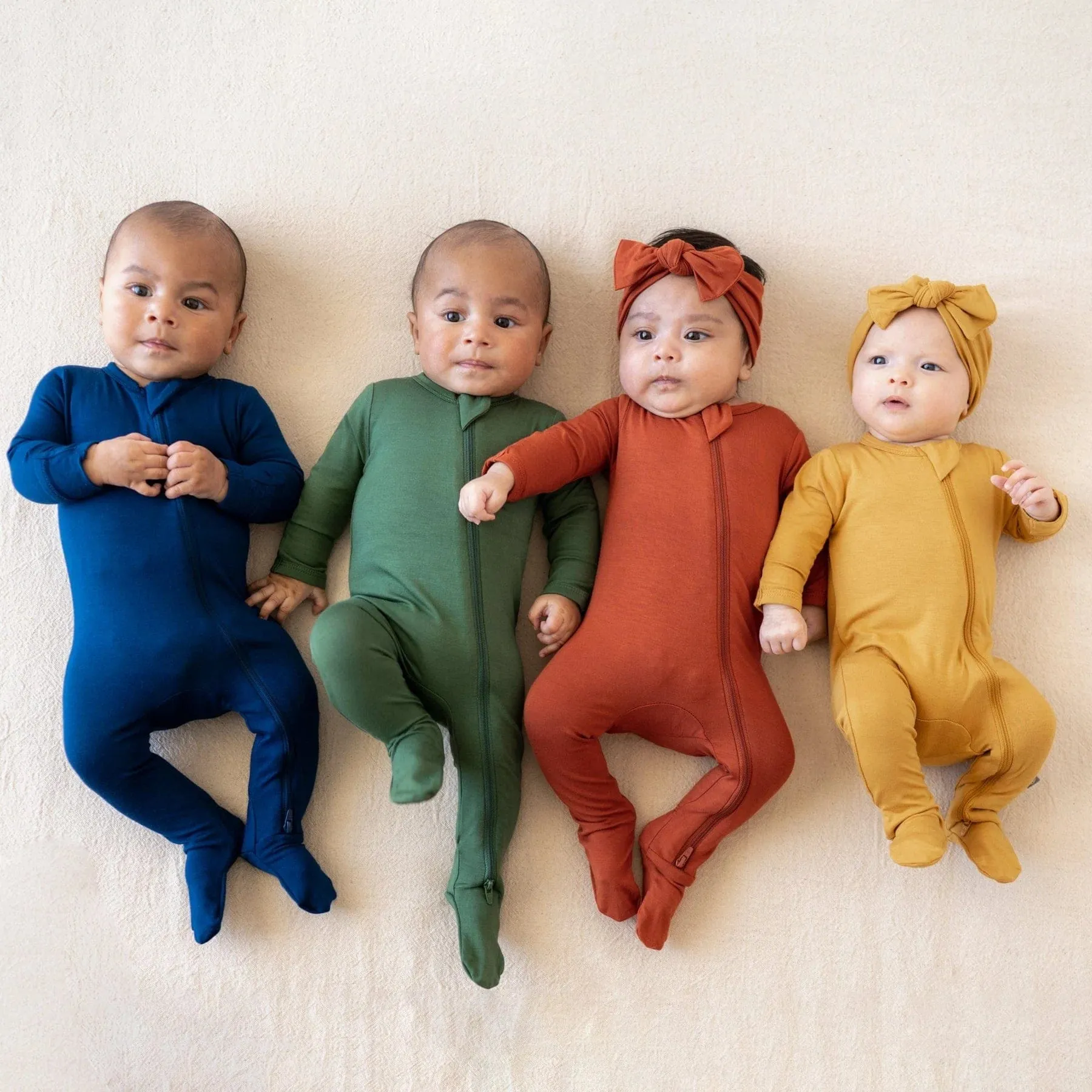 Zippered Footie in Marigold