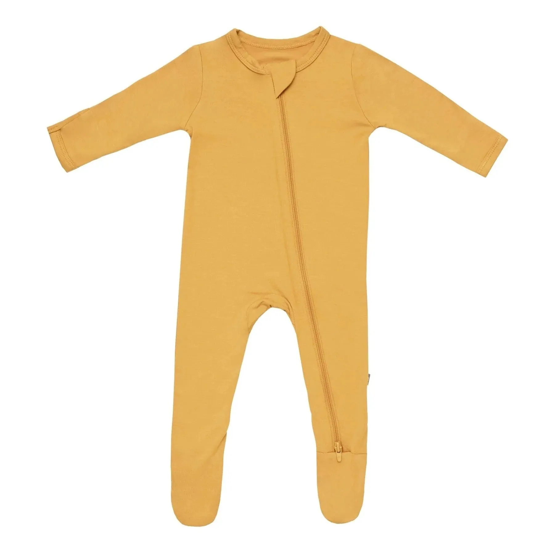 Zippered Footie in Marigold